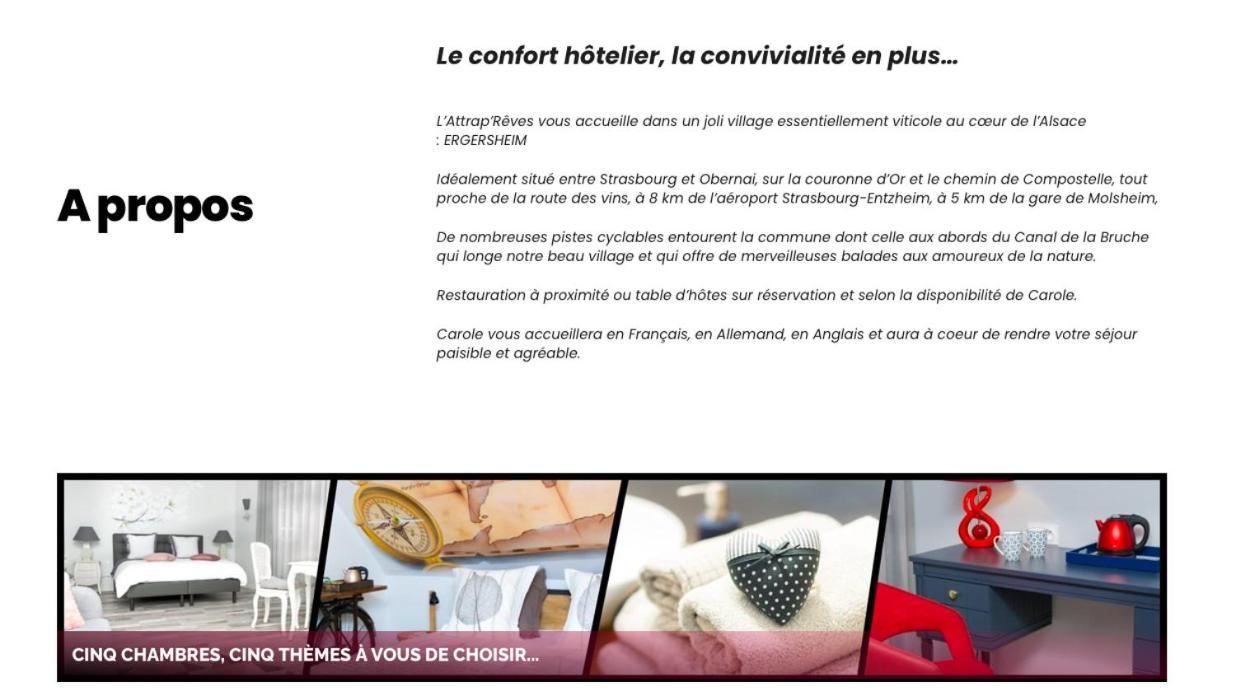 L'Attrap'Reves : Le Confort Hotelier, La Convivialite En Plus Ergersheim Zewnętrze zdjęcie